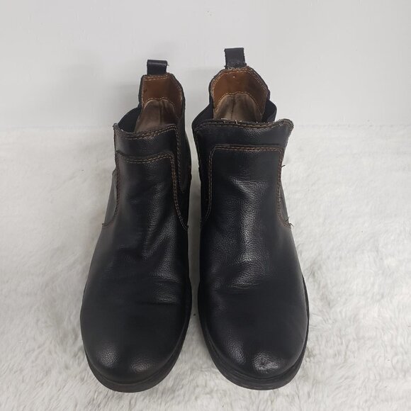 BOC. Black Western Pullon Faux Leather Bootie Size 8 - Picture 2 of 14